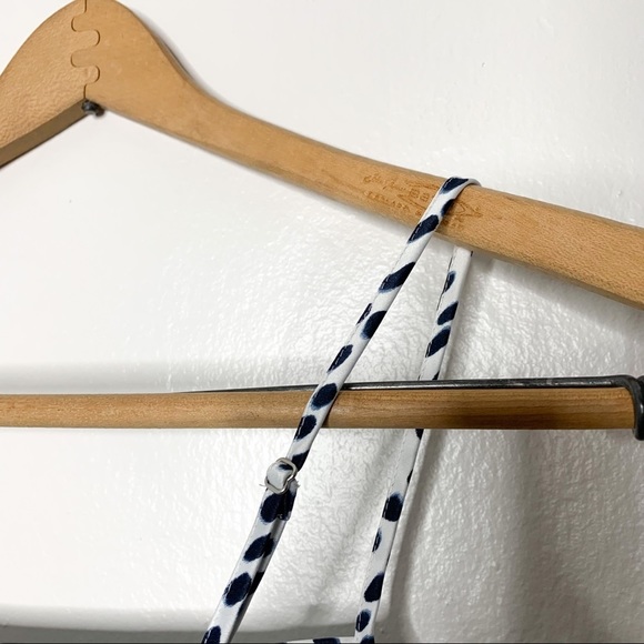 J.‎ Crew Brushstroke Polka Dot Blue White Cami Tank Top XS - Picture 6 of 8